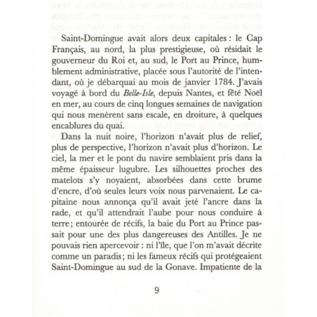 Le manuscrit de Port-Ebène, Dominique Bona, 1998 - île de Saint-Domingue,