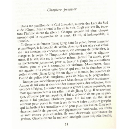 Les dix mille marches, Lucien Bodard, 1991, Chine communiste, Jiang Qing épouse de Mao, biographie