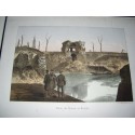 Gravure Siège et bombardement de Strasbourg en 1870,  Porte de Pierre et Brêche, Münch, 1871 - guerre franco-prussienne,