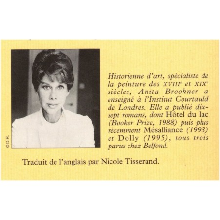 Etats seconds, Anita Brookner, 1997 - passion inassouvie, roman d'amour, écrivain britannique