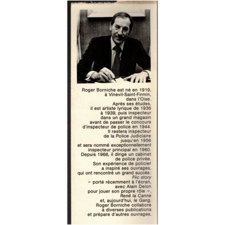 Le gang, Roger Borniche, 1976 - Pierrot le fou, gang des tractions, roman policier,