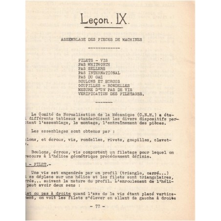 Cours de dessin industriel, Institut moderne polytechnique - manuels de technologie, mathématiques,