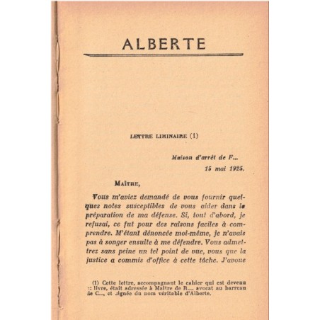 Alberte, Pierre Benoit, 1928 - roman d'amour, drame familial, drame de province, Lot