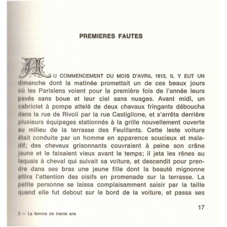 La femme de trente ans, Honoré de Balzac, 1967 - Scènes de la vie privée de la Comédie Humaine, collection du XXe siècle