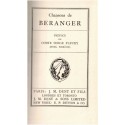 Les Chansons de Béranger, Pierre jean de Béranger, - poésie, littérature XIXe siècle, poètes, collection Gallia, dos cuir,