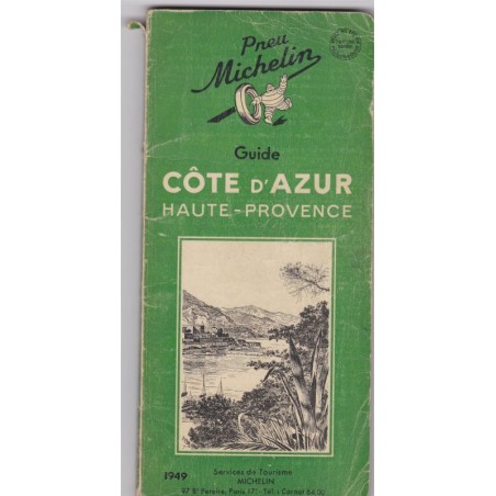 Guide du pneu Michelin, Côte d'Azur, Haute-Provence 1949