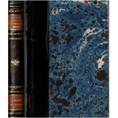 Le roman des quatre, Paul Bourget, Gérard d'Houville, Henri Duvernois, Pierre Benoit, 1923 - roman épistolaire, belle reliure