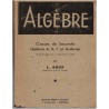 Algèbre, classe de 2e, Roux, 1946 - Programmes de 1945, manuel de mathématiques, enseignement secondaire
