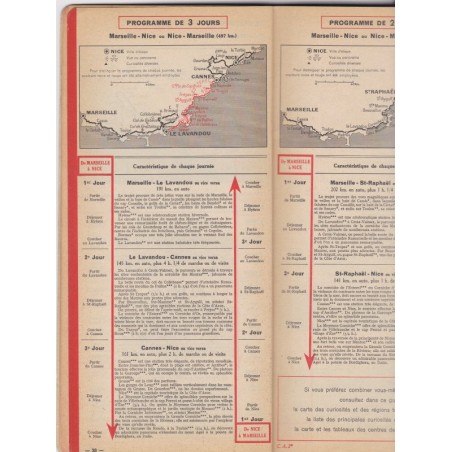 Guide du pneu Michelin, Côte d'Azur, Haute-Provence 1949