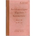 Arithmétique, algèbre et géométrie, classe de 5e, Georges Lecomte, 1939 - programme de 1938, manuels mathématiques