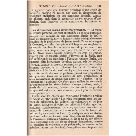Les ivoires français, Louis Grodecki, 1947 - Antiquités, objets d'art