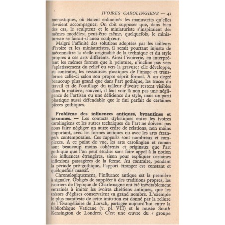 Les ivoires français, Louis Grodecki, 1947 - Antiquités, objets d'art