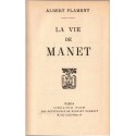 La vie de Manet, Albert Flament, 1928 - biographies peintres impressionnistes XIXe siècle, reliure cuir et reflet soie