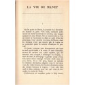 La vie de Manet, Albert Flament, 1928 - biographies peintres impressionnistes XIXe siècle, reliure cuir et reflet soie