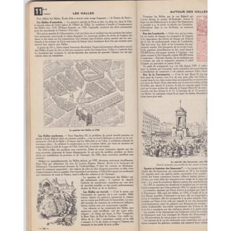 Guide de Paris, avec hôtels et restaurants, 1950, Pneu Michelin - guide vert Michelin