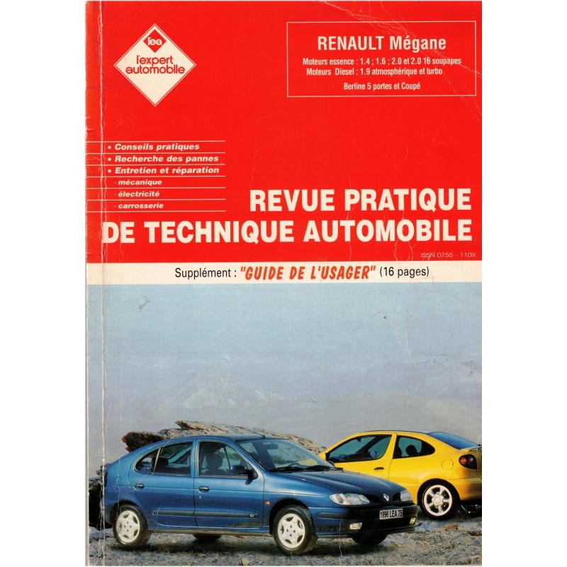 Revue technique automobile, Renault Mégane, 1996 - L'expert automobile,  marques de voitures, magazines mécanique