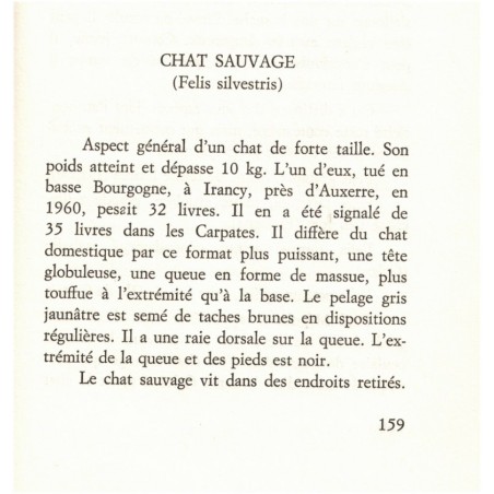Panthères et chats sauvages, Les bêtes sauvages et leur histoire, Jeannin, 1968 , animaux sauvages, fauves, félins