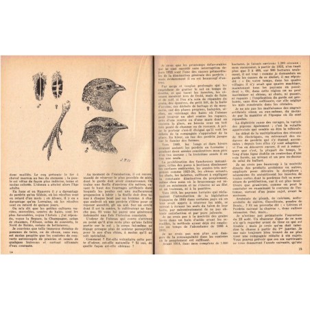 Les cahiers de chasse et de nature, Tony Burnand, année 1952 - récit de chasse, magazines chasseurs, animaux sauvages