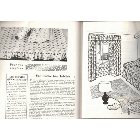 Chez Vous, décoration, cuisine, entretien n°12 décembre 1958 - magazine féminin, linge de maison 1950