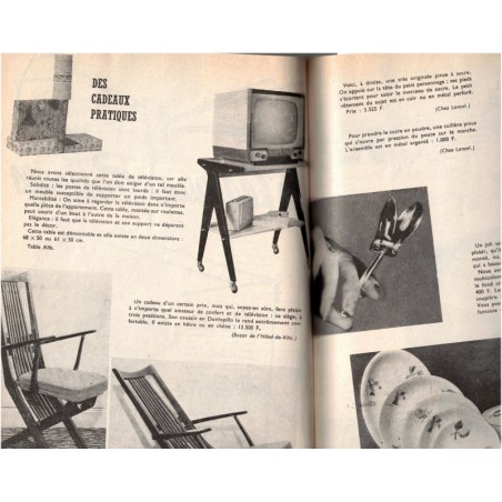 Chez Vous, décoration, cuisine, entretien n°23 décembre 1959 - magazine féminin 1950, décoration vintage
