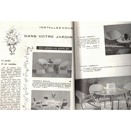 Chez Vous, décoration, cuisine, entretien N°7 juin 1958 - magazine féminin 1950, décoration vintage