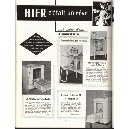 Chez Vous, décoration, cuisine, entretien N°9 septembre 1958 - magazine féminin 1950, décoration vintage