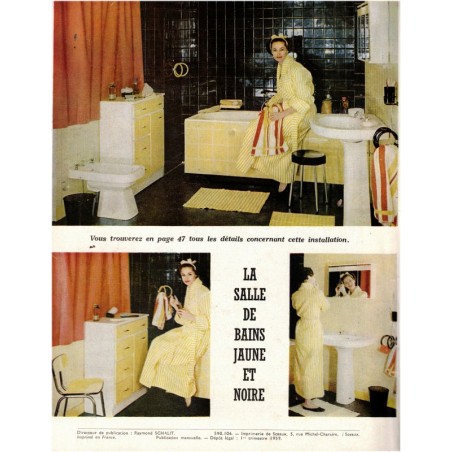 Chez Vous, décoration, cuisine, entretien N°15 mars 1959 - magazine féminin 1950, décoration vintage