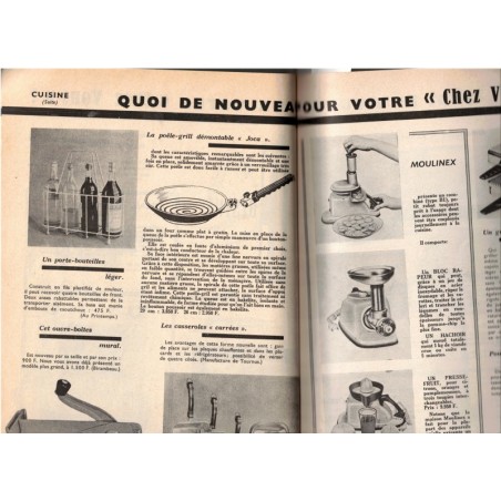 Chez Vous, décoration, cuisine, entretien N°18 juin 1959 - magazine féminin 1950, décoration vintage