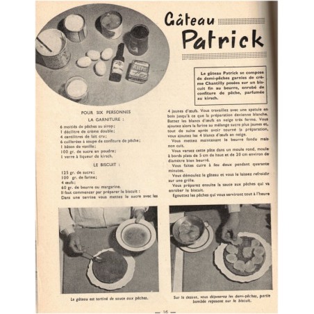 Chez Vous, la cuisine savoureuse n°2 janvier 1958 - recettes de cuisine, décoration vintage