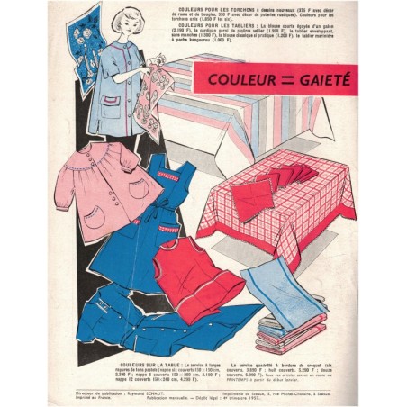 Chez Vous, la cuisine savoureuse n°2 janvier 1958 - recettes de cuisine, décoration vintage
