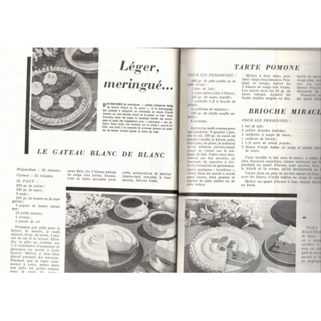 Chez Vous, n°13 janvier 1959 - recettes de cuisine traditionnelle