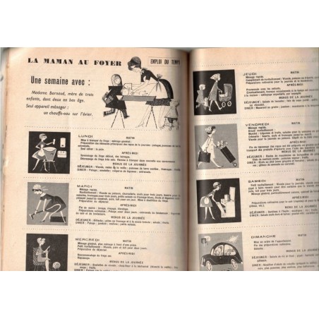 Chez Vous, n°16 avril 1959 - recettes de cuisine, ustensiles de cuisine, femme au foyer 1960