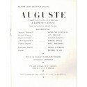 Programme "Auguste" de Raymond Castans, Théâtre des Nouveautés  - spectacles, acteurs, revues théâtre, vaudeville