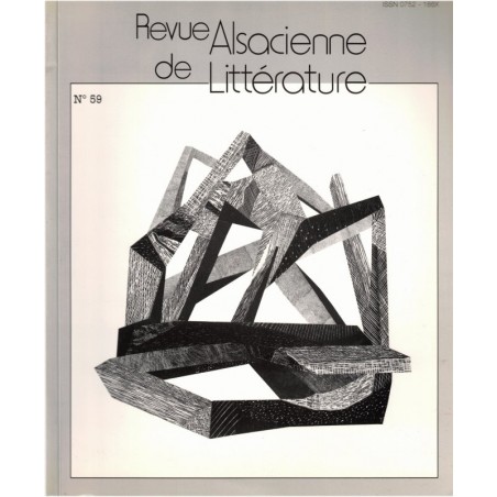 Revue alsacienne de littérature n°59, 1997 - alsatiques, écrivain alsacien, revues littéraires