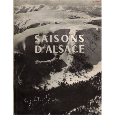 Saisons d'Alsace n°1 1950 -  art Alsace, culture alsacienne, revue, alsatiques