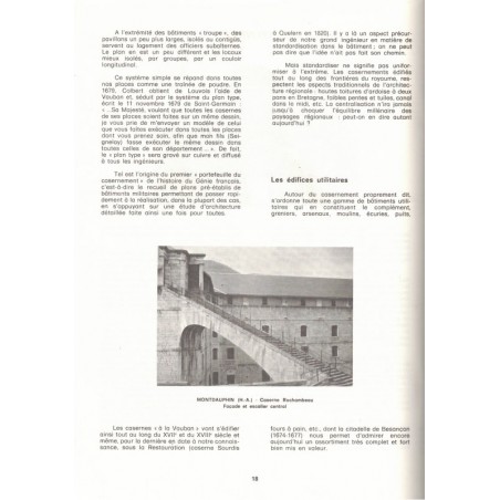 Prestige des ingénieurs militaires du Grand Siècle, Truttmann, 1978 - forteresses militaires, architecture XVIIIe siècle