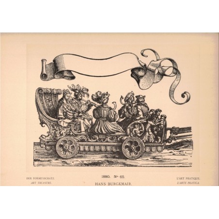 L'art pratique 1880, Georges Hirth - esquisses, dessins, artistes de la Renaissance, Art allemand,