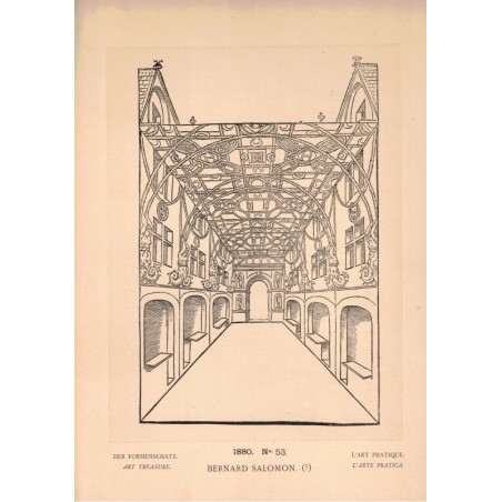 L'art pratique 1880, Georges Hirth - esquisses, dessins, artistes de la Renaissance, Art allemand,