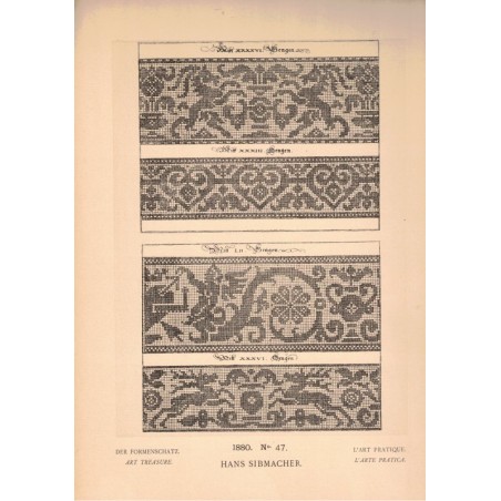L'art pratique 1880, Georges Hirth - esquisses, dessins, artistes de la Renaissance, Art allemand,