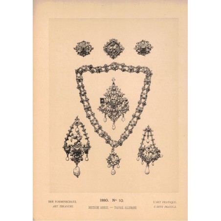 L'art pratique 1880, Georges Hirth - esquisses, dessins, artistes de la Renaissance, Art allemand,