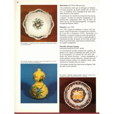 Reconnaître les origines des faïences, Dauguet et Guilleme-Brulon - antiquités