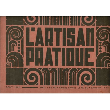 Catalogue fabricant décoration d'objets d'art 1920, L'Artisan pratique, août 1928 - antiquités, objets d'art, époque 1900