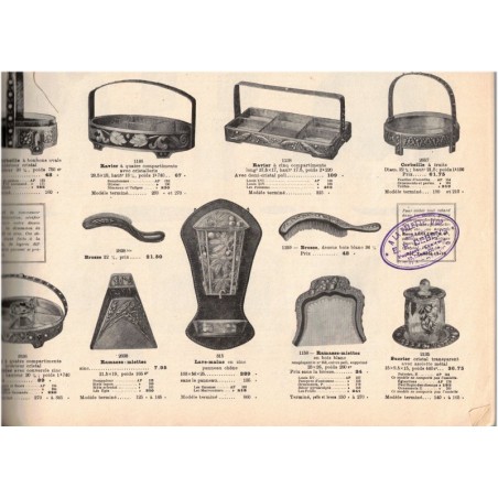 Catalogue fabricant décoration d'objets d'art 1920, L'Artisan pratique, septembre 1929 - antiquités, objets d'art, époque 1900