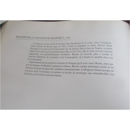 Renoir, les chefs-d'oeuvre, Patrick Bade, 1989 - peintres, Impressionnisme, beauté de la femme, beaux livres