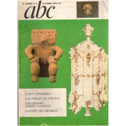 ABC Décor N°8 oct. 1973, Strasbourg faïence Joseph Hannong, poëles en faïence, l'art colombien, Amérique latine, - antiquités