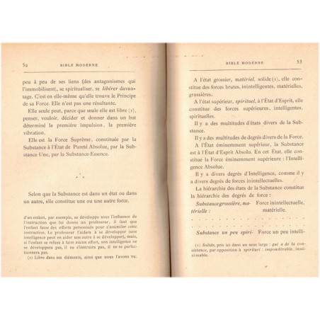 Bible moderne, Mundus, 1892 - spiritualité