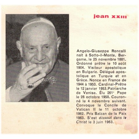 Jean XXIII, Pacem in Terris, par Joseph Comblin, 1963 - encyclique, Pape Jean XXIII, pape, Vatican, catholicisme