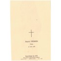 Image pieuse Prêtre Daniel Perrin 1968 - nécrologie, Notre-Dame du Oui, carte postale religion