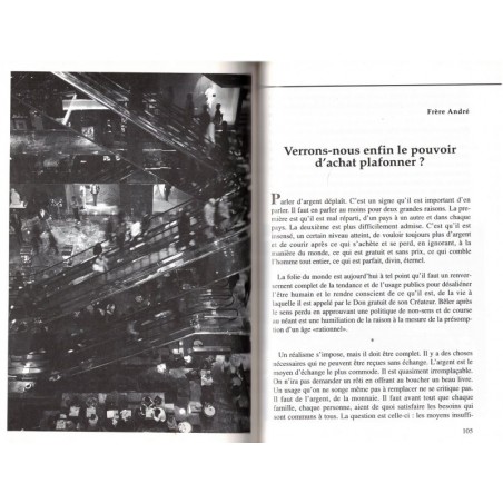 Dieu ou l'argent ? Sources Vives, Fraternités monastiques de Jérusalem, 1997 - social, philosophie religieuse,