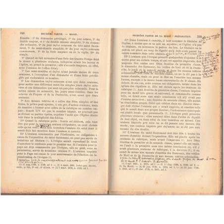 Leçons élémentaires de liturgie à l'usage des séminaires, Th. Bernard, 1909 - enseignement théologie, messe, catholicisme